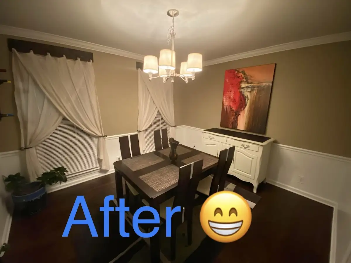 Professional dining room restoration after water damage in La Riviera