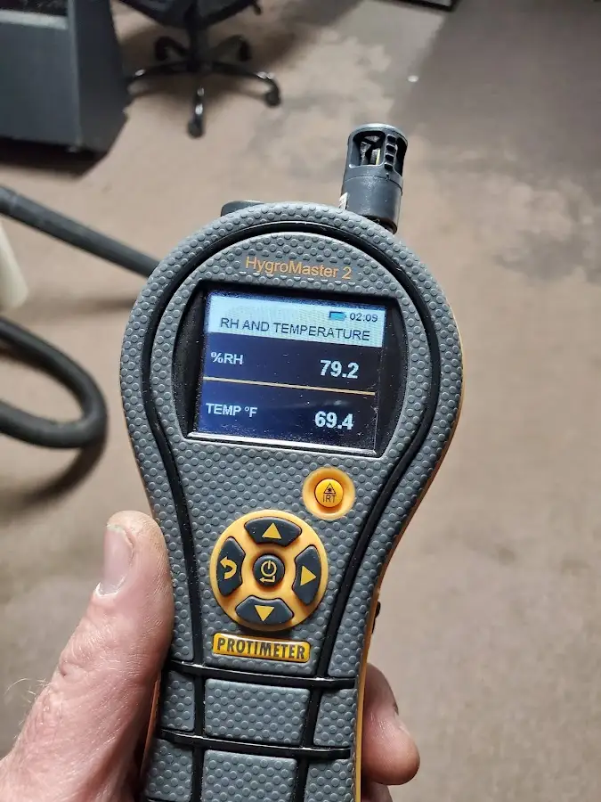 Moisture meter humidity assessment for Fire & Smoke Damage Restoration in La Riviera